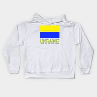 The Pride of Ukraine - Ukrainian Flag Design Kids Hoodie